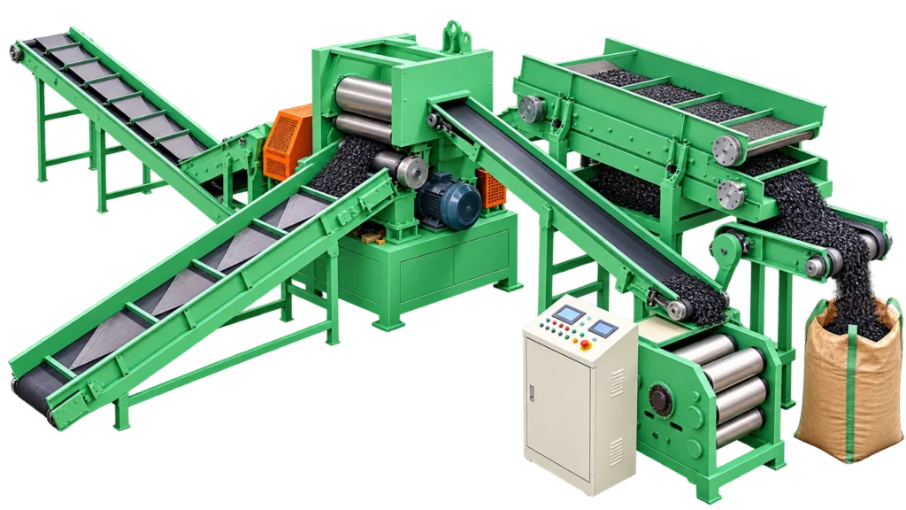Automatic Waste Tyre Steel Cleaning Machine